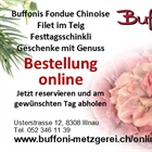 Buffoni Weihnachtsbestellung jetzt online reservieren