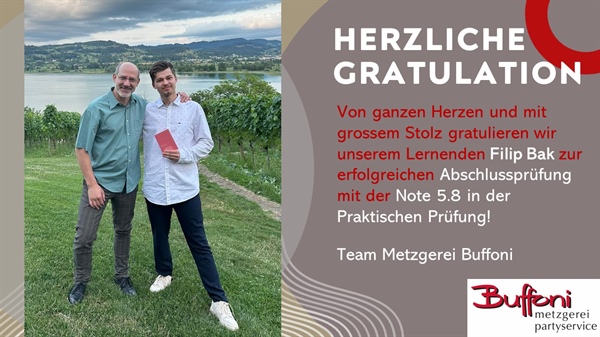 Gratulation Lehrabschlussprüfung