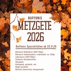 Herbstsaison mit Metzgete und Weisswürstli fürs Oktoberfest